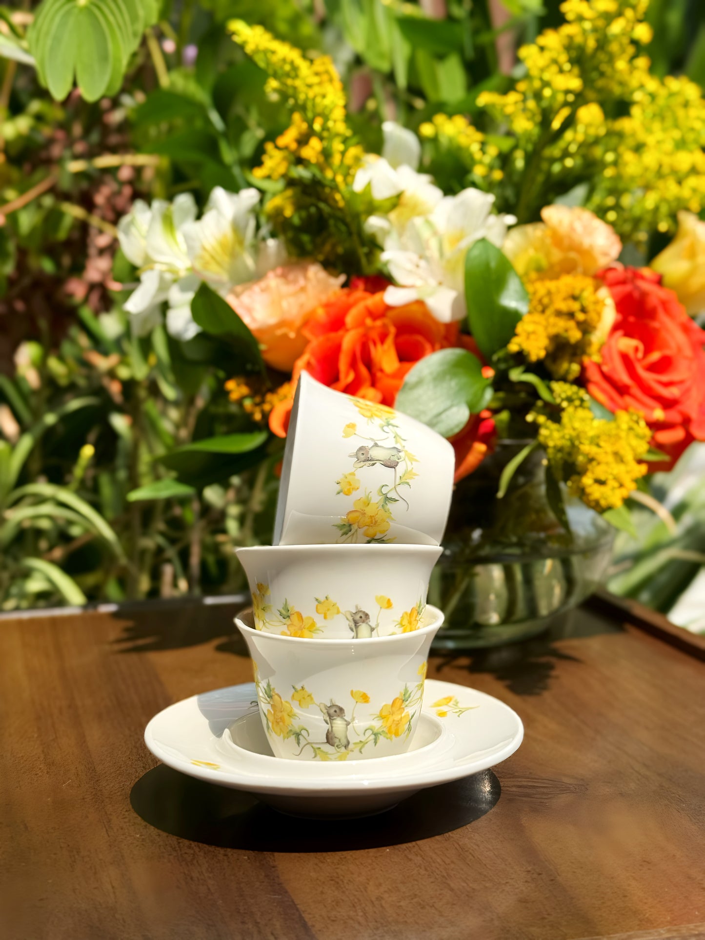 Blossom Mouse Half Set / Yellow