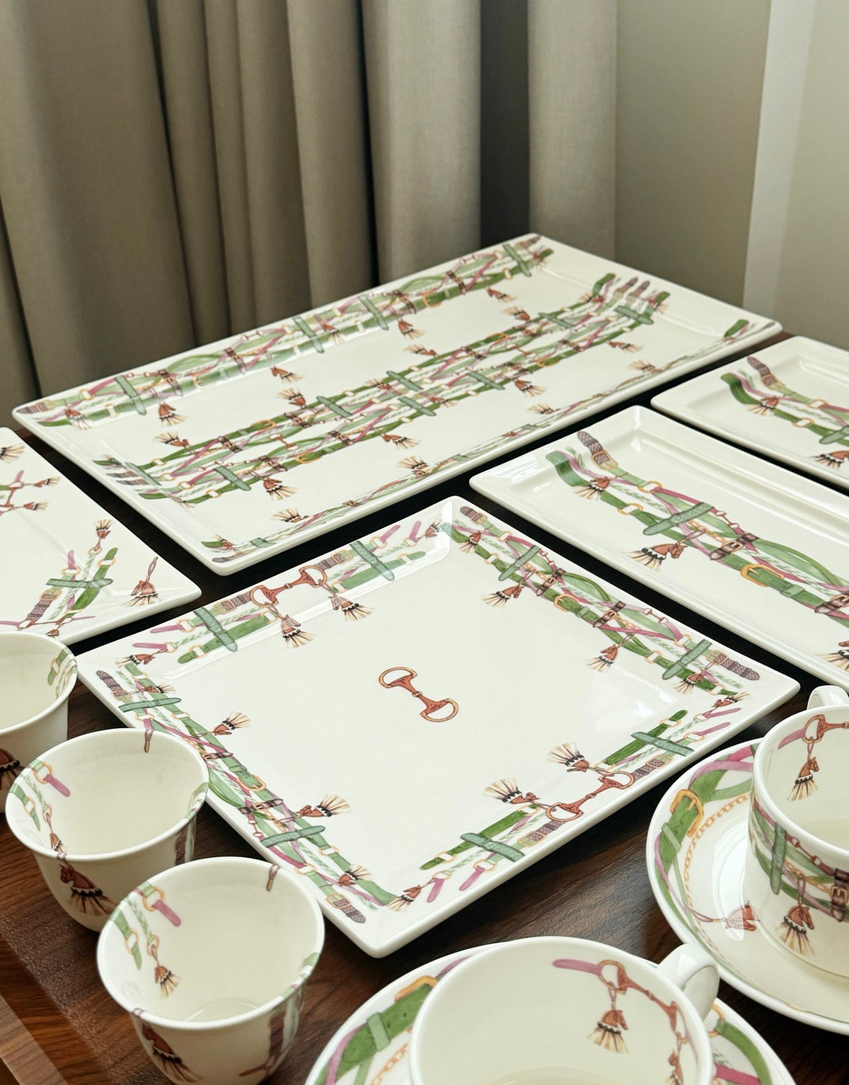 La Sellerie Set / Green Pink