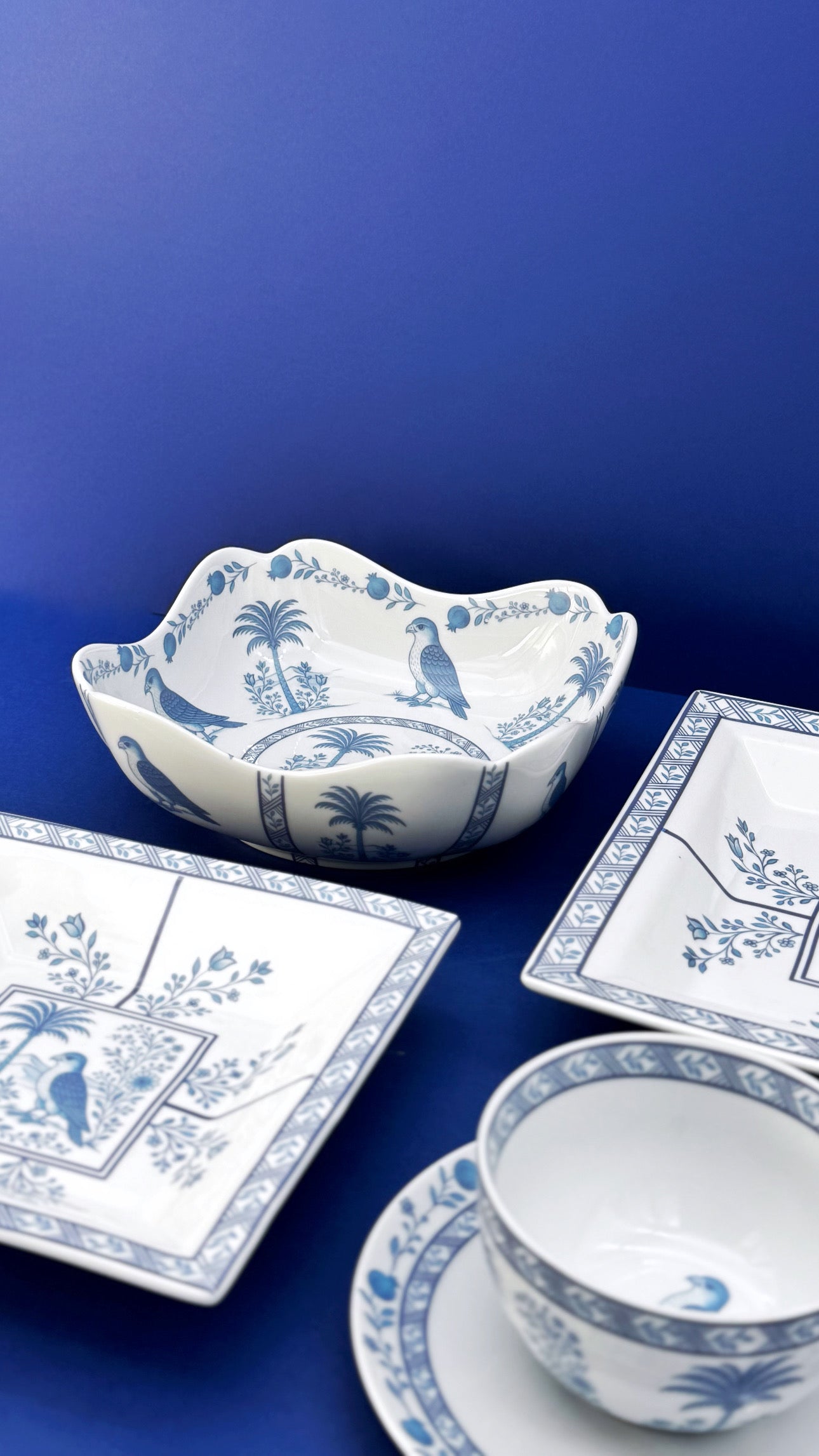 Blue China desert Set