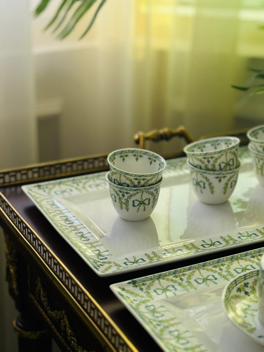 Green Bows & Flowers Set