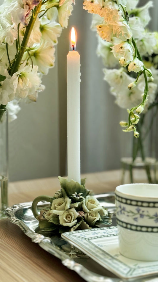 Small flowers candle holder