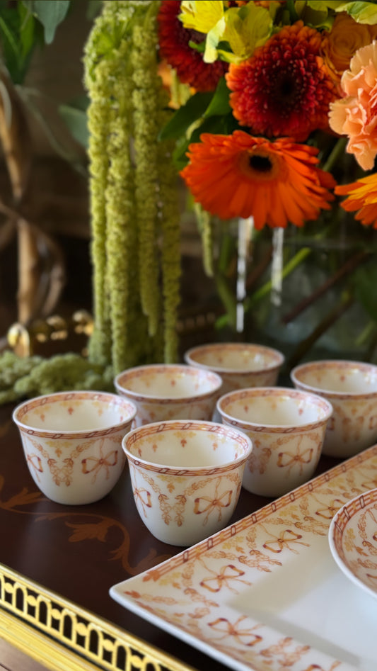 Single Orange Bows & Flower Finjan