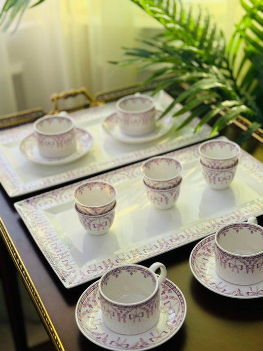 Purple Bows & Flowers Set