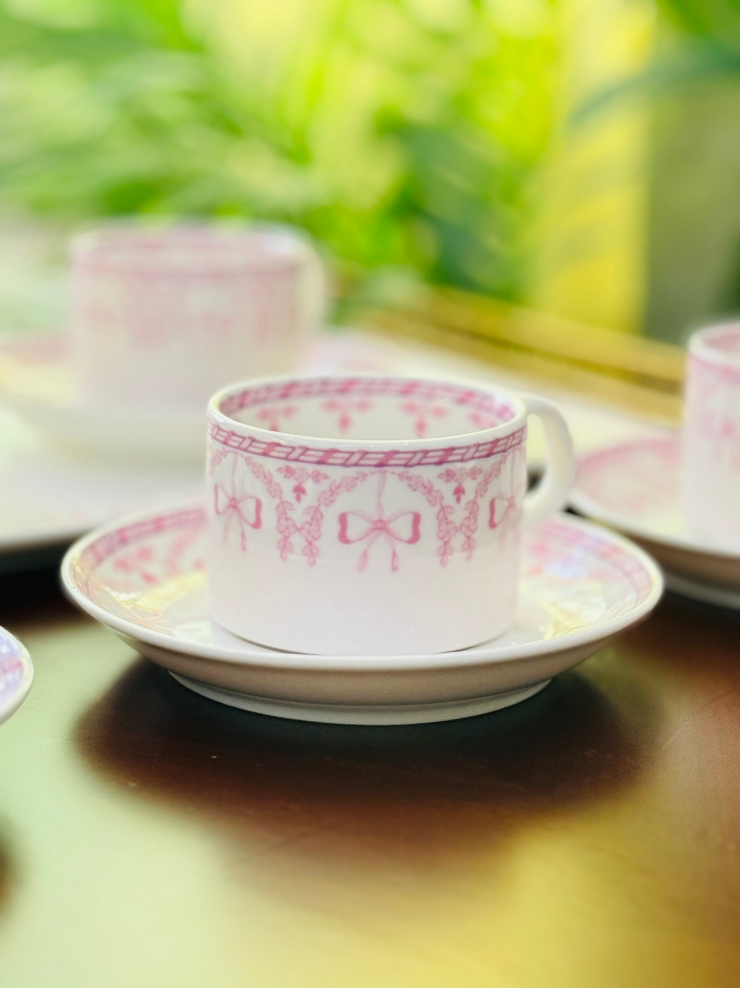 Pink Bows & Flowers Set