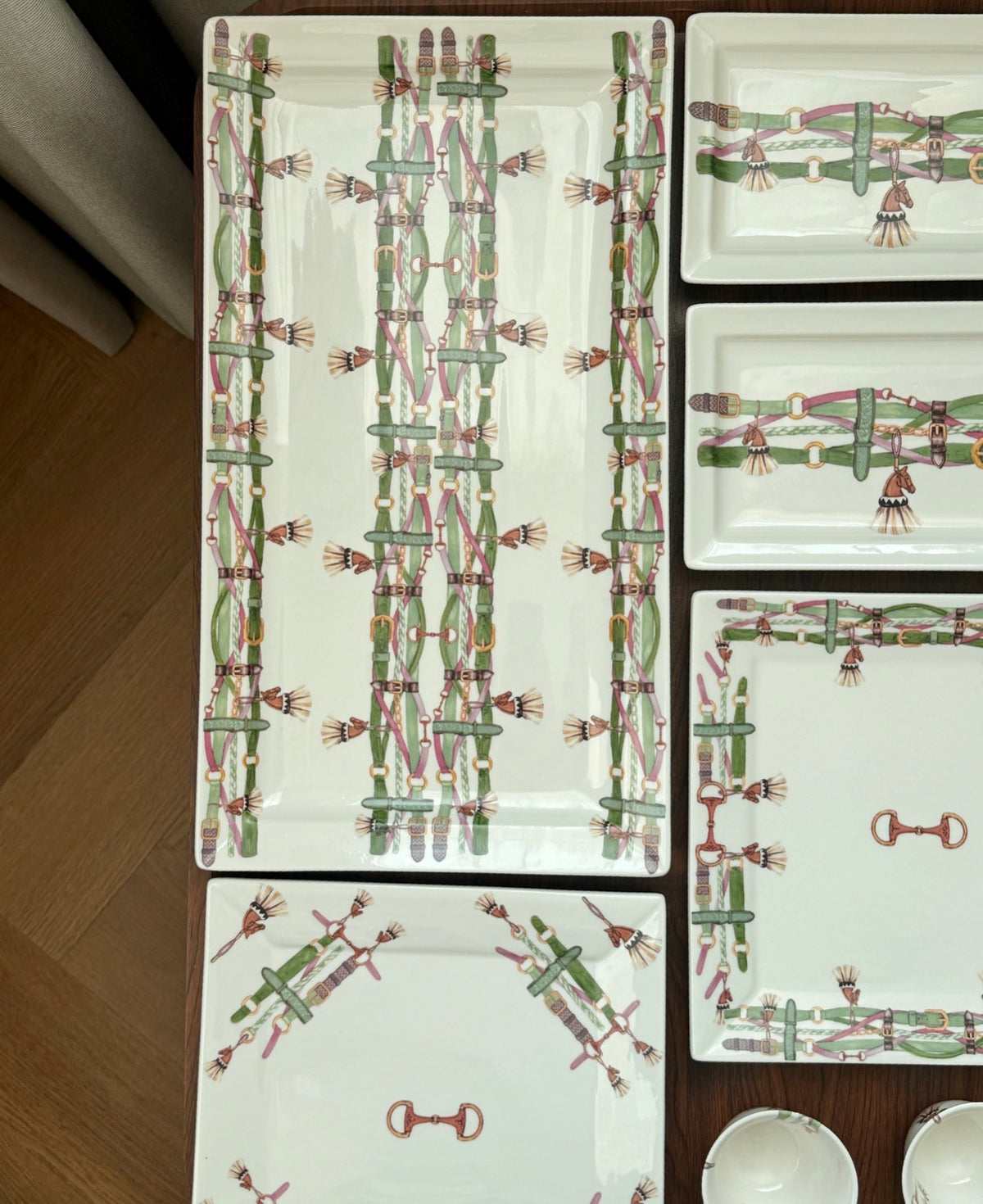 La Sellerie Set / Green Pink
