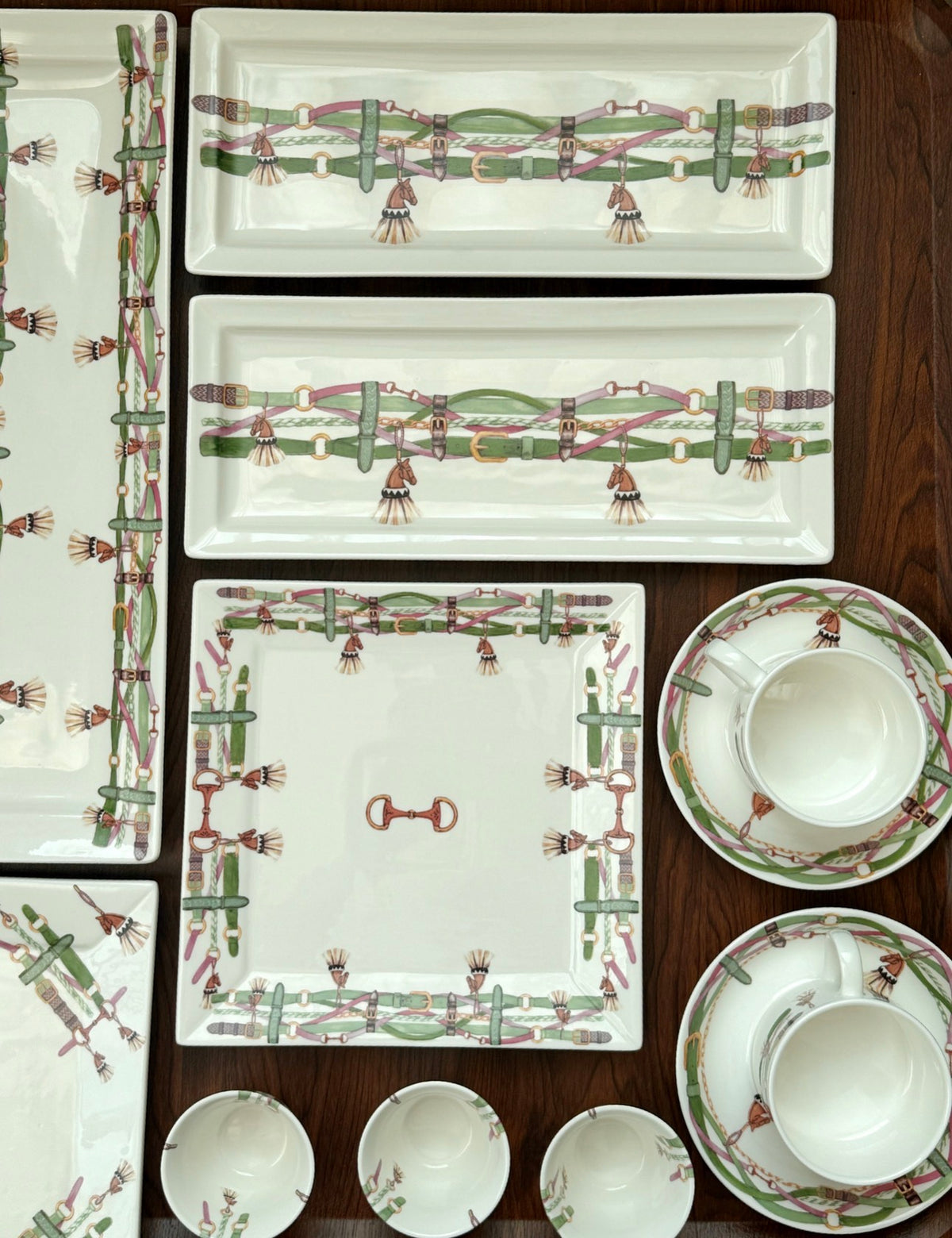 La Sellerie Set / Green Pink