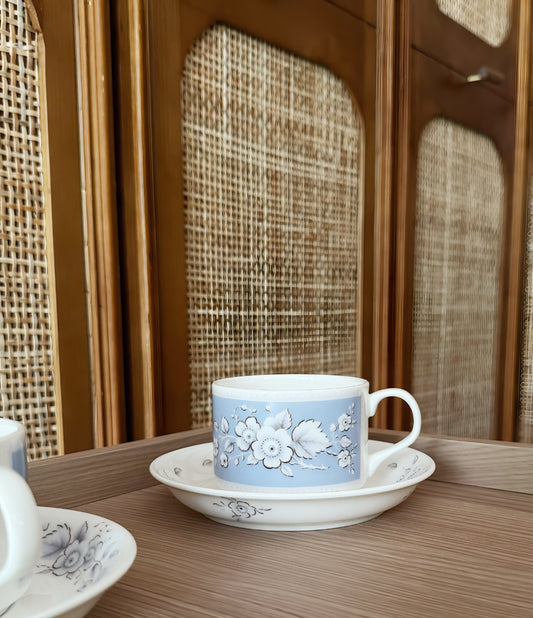 Evelyn Garden Single Cup / Grey Blue