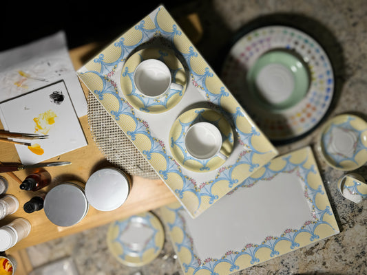 Château Floréal / Butter Yellow & Blue Set