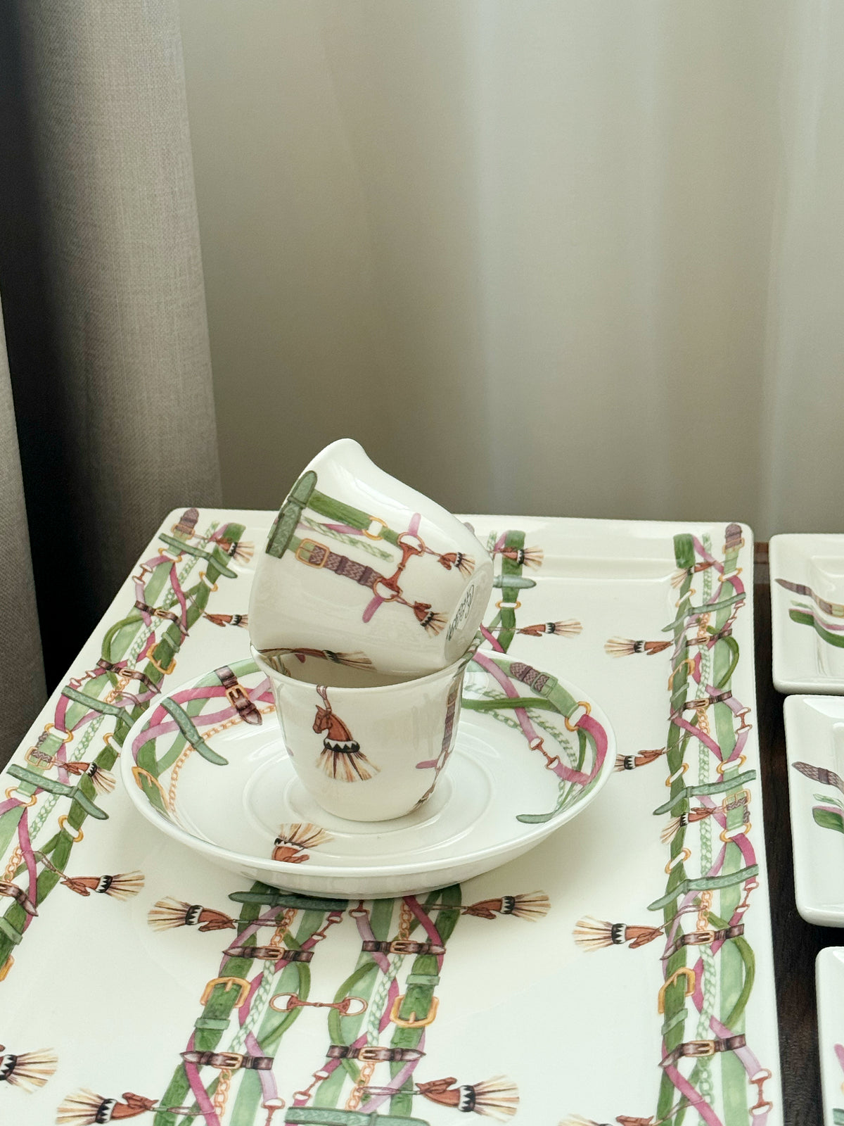 La Sellerie Set / Green Pink