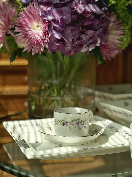 Single Purple Myosotis Cup