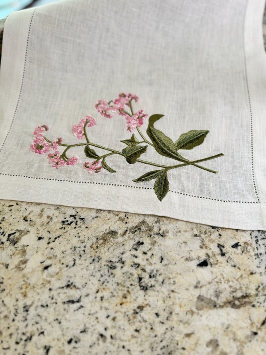 Pink Flower Napkin