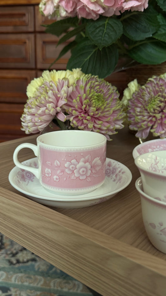 Evelyn Garden Single Cup / Powder Pink