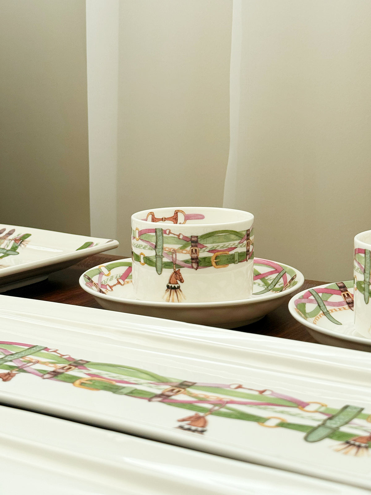 La Sellerie Set / Green Pink