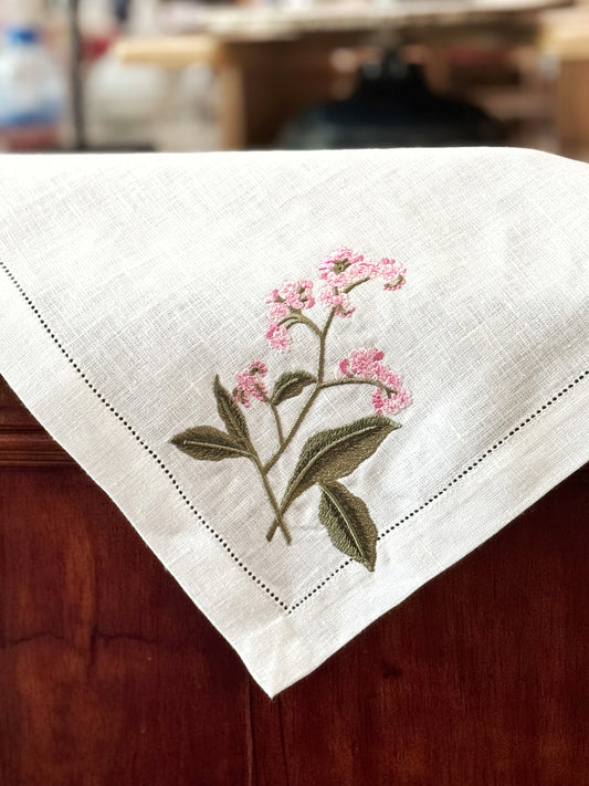 Pink flower Napkin ( Square)