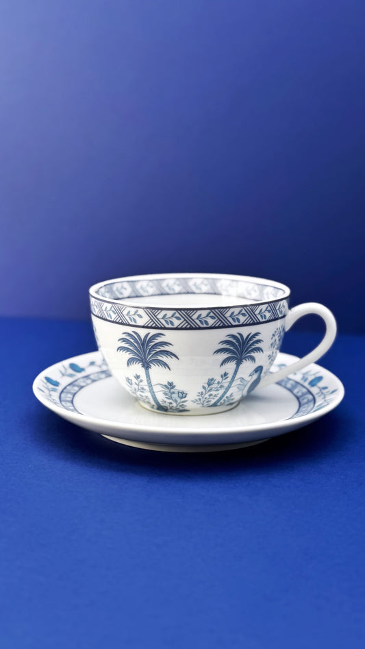 Blue China desserts Cup