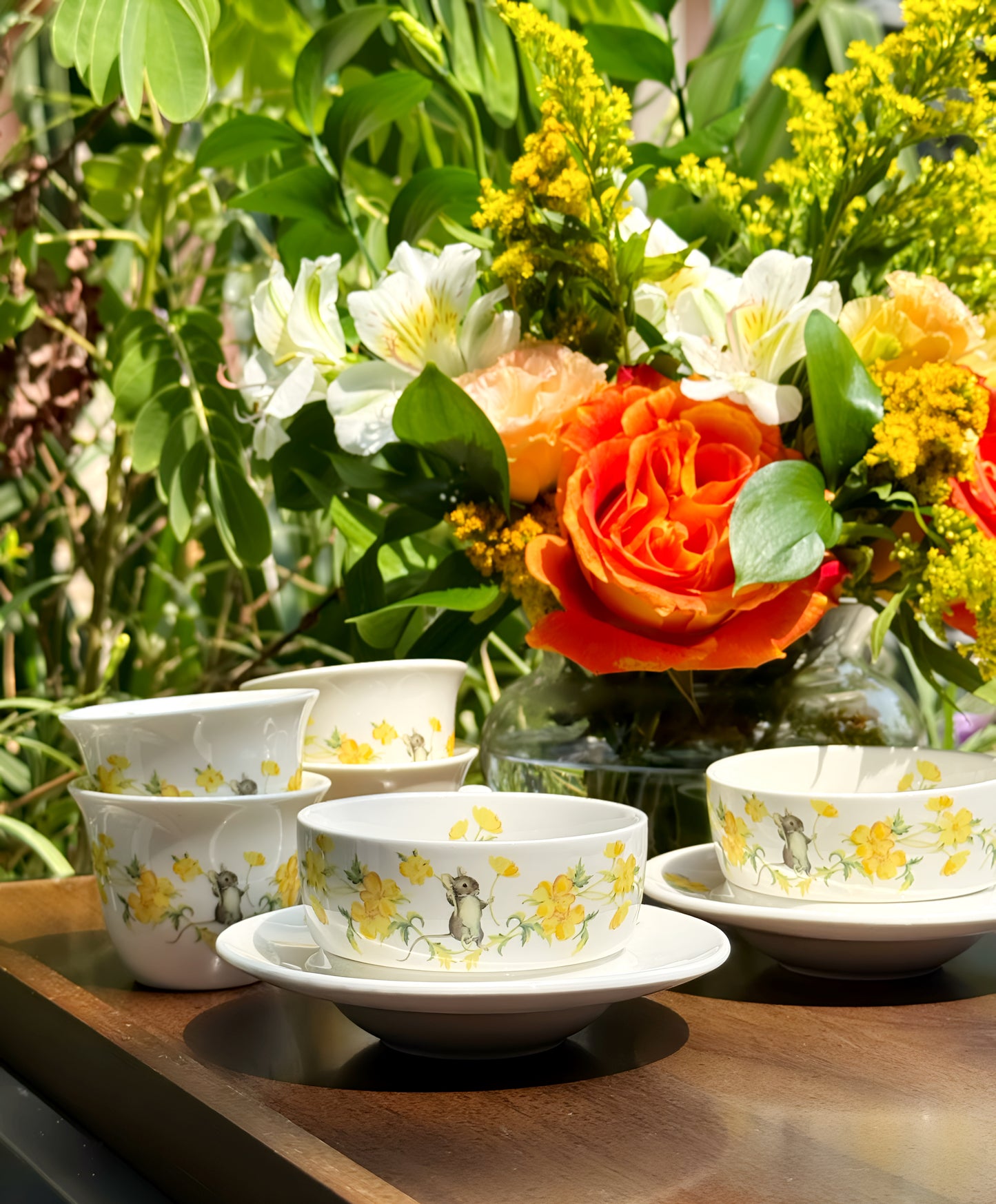 Blossom Mouse Half Set / Yellow